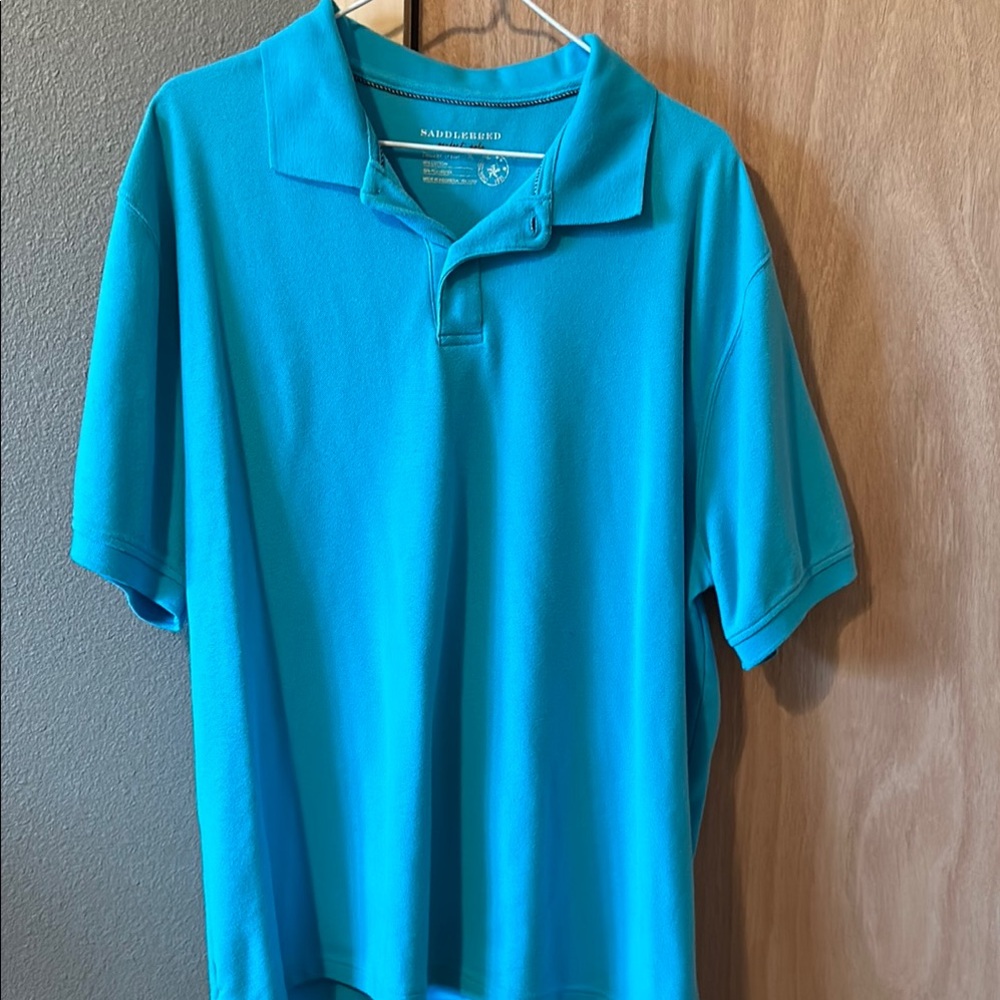 SaddleBred Men's Blue Polo Shirt
